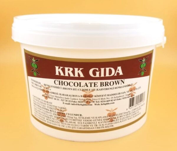 KRK GIDA RENKLENDİRİCİ KAHVERENGİ (CHOCOLATE BROWN) (BROWN HT) (E 155) 1KG