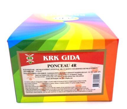 KRK GIDA RENKLENDİRİCİ KIRMIZI (PONCEAU 4R) (E 124) 9GR-48 ADET