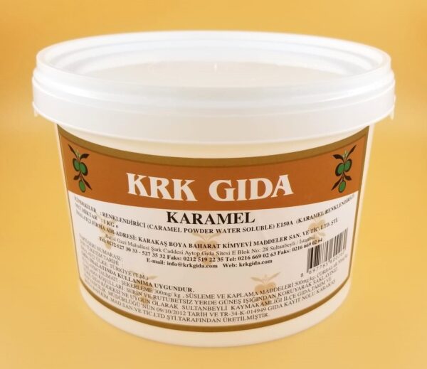 KRK GIDA RENKLENDİRİCİ  KARAMEL (CARAMEL WATER SOLUBLE) (E 150A) 1KG