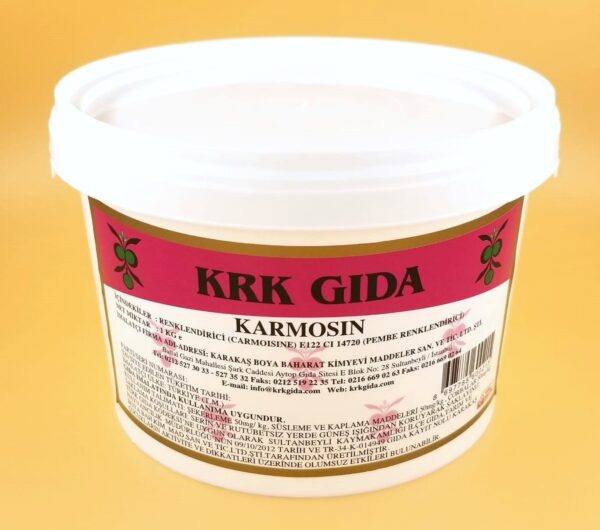 KRK GIDA RENKLENDİRİCİ PEMBE (CARMOISINE) (E 122) 1KG