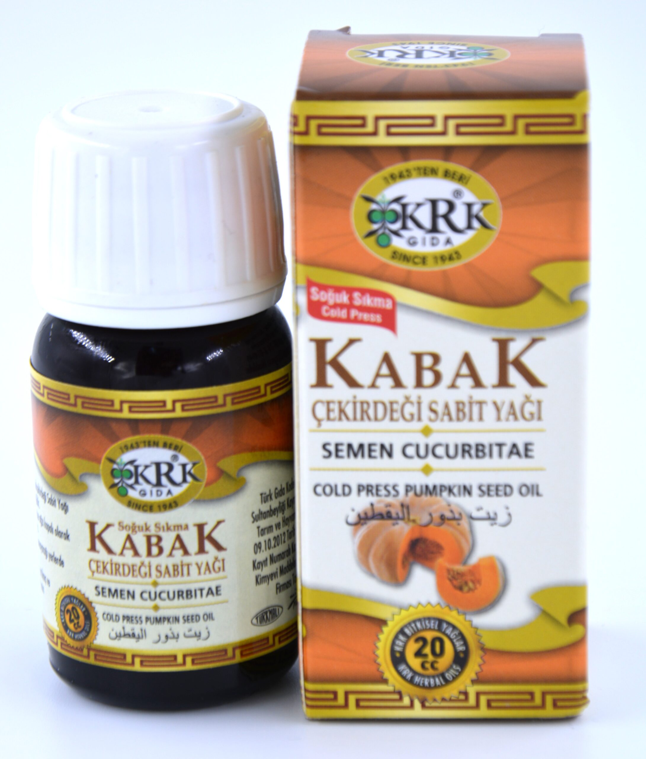 DSC_0228 KRK GIDA KABAK ÇEKİRDEĞİ SABİT YAĞI 20CC - Görsel 1