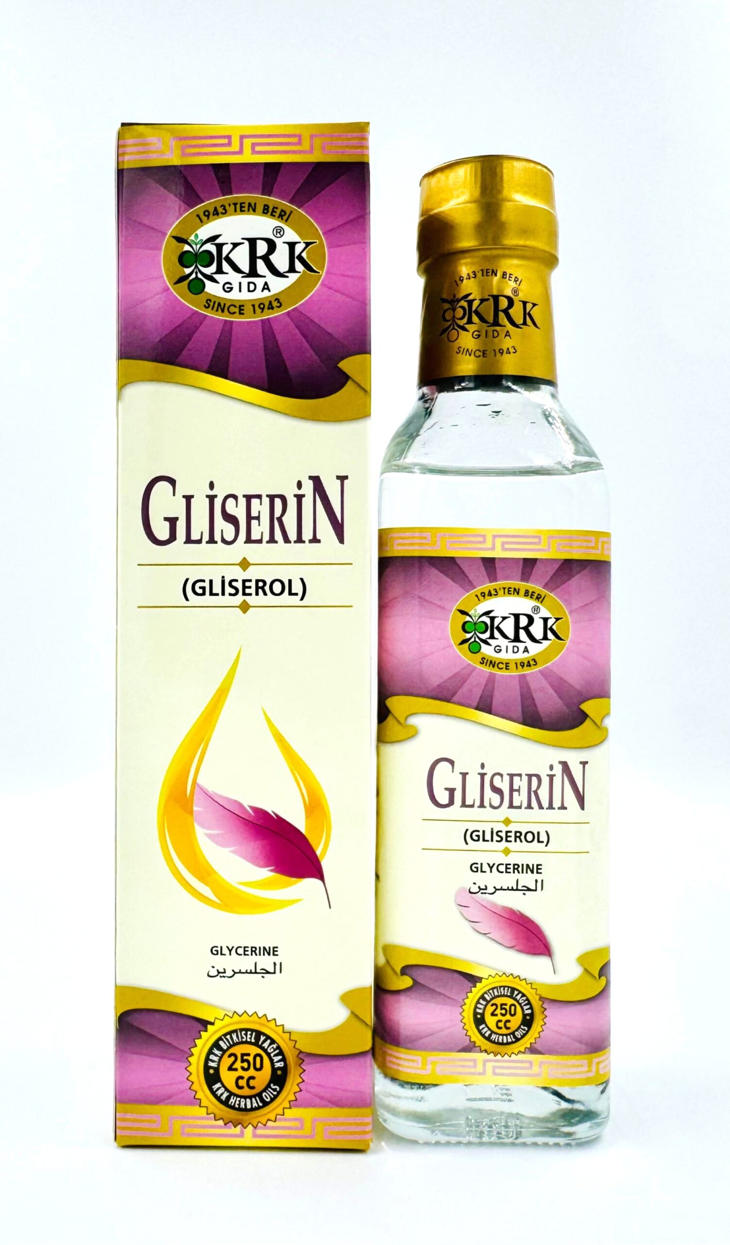 GLİSERİN 250 1 KRK GIDA GLİSERİN (GLYCERIN) 250CC - Görsel 1