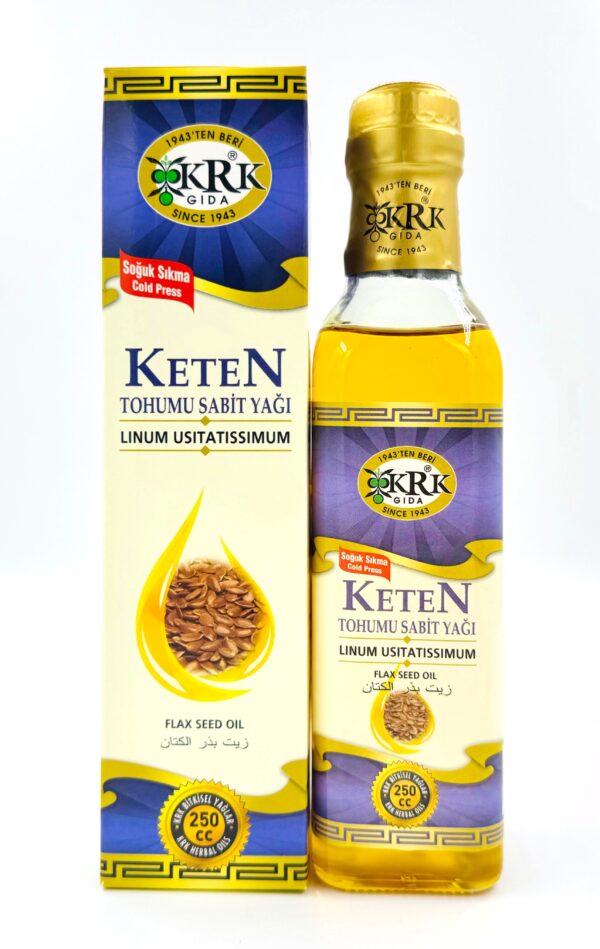 KRK GIDA KETEN TOHUMU YAĞI 250CC