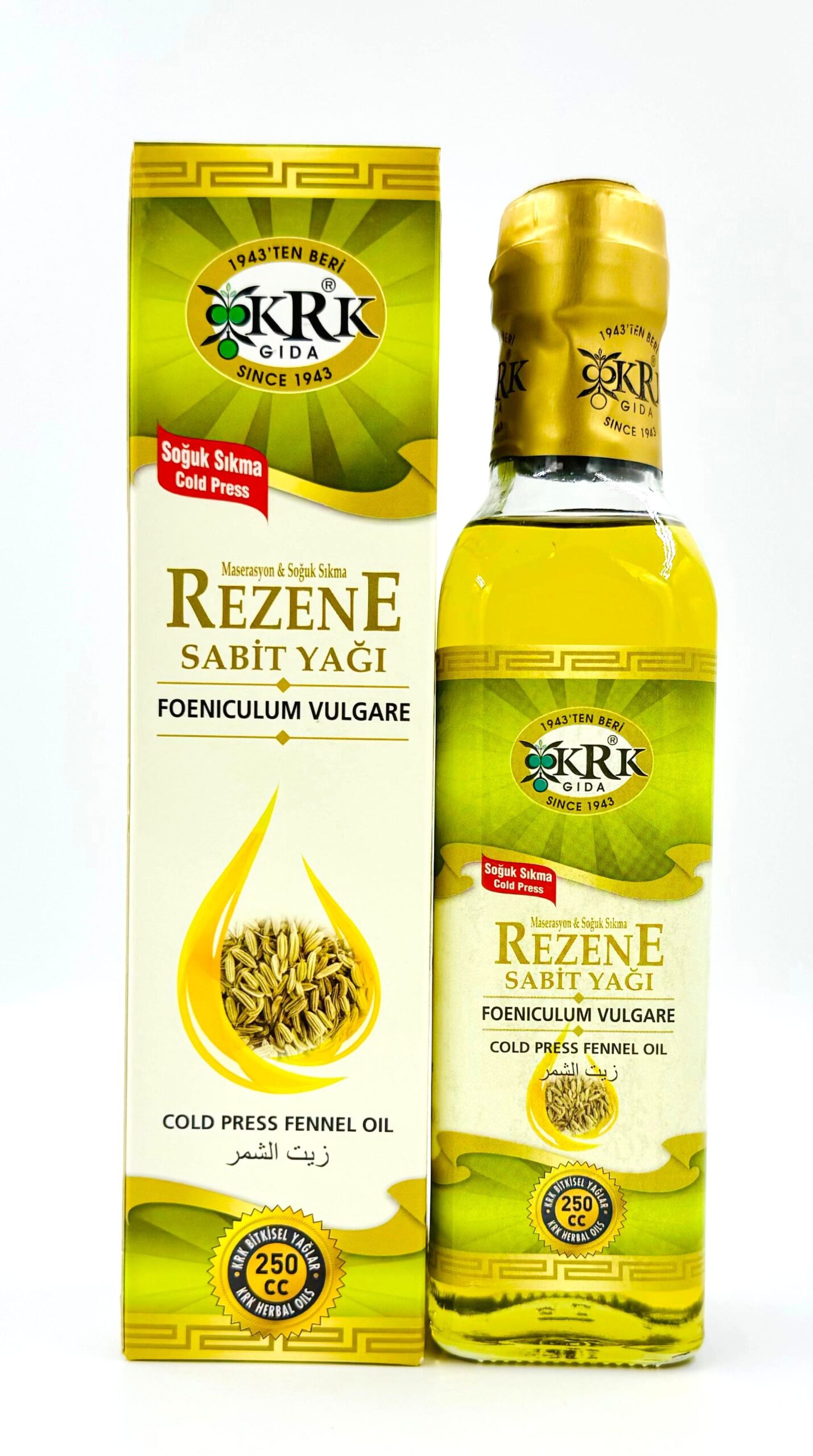 REZENE 250 1 KRK GIDA REZENE YAĞI 250CC - Görsel 1